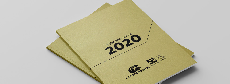 Relatório Anual Copercampos 2020 tem design e produção gráfica diferenciada com a Mk3 Propaganda